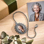 Personalized Wedding Bouquet Graduation Cap Photo Charm with Engraved Charm for Graduation Wedding Gifts