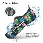 Personalized Water Sports Shoes Custom Name Slip Resistant Work Shoes Quick Dry Swim Shoes for Pool Beach Sand