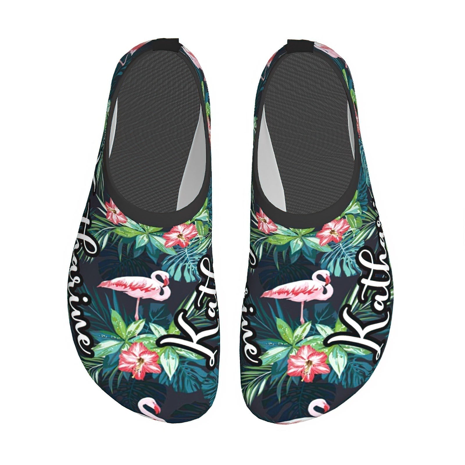 Personalized Water Sports Shoes Custom Name Slip Resistant Work Shoes Quick Dry Swim Shoes for Pool Beach Sand