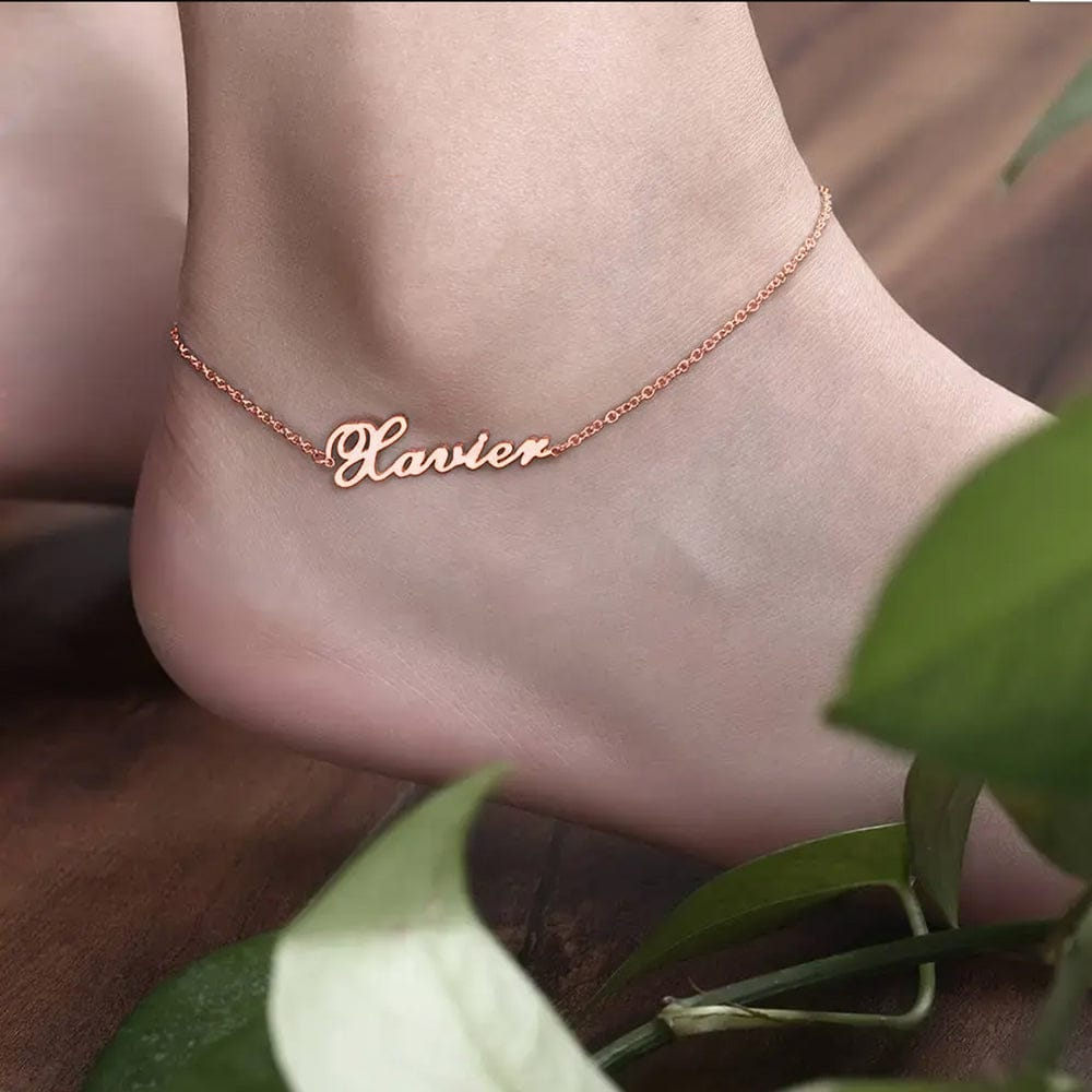 gifts for wife Best Wife Ever - Personalized Keepsake - Name Anklet Stainless Steel Anklet Silver Anklet - gifts for wife - B