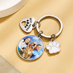personalized photo or name loss of dog gift keychain everyday keepsake main view