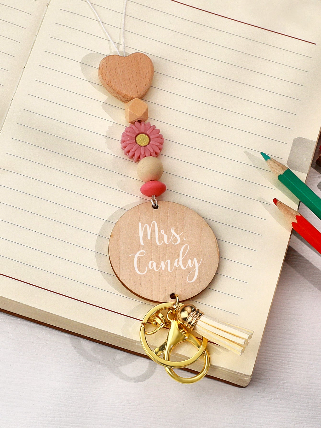 Custom Name Bohemian Beaded Lanyard – Perfect Birthday and Thanksgiving Gift