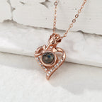 gifts for wife Best Wife Ever - Unique Memento - Projection Necklace Rose Heart Photo Necklace for Her - gifts for wife - Dai