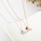 gifts for wife Cherish Every Moment - Heartfelt Gift - Projection Necklace Mermaid Shape Photo Necklace Gift for Her - gifts