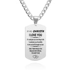 Engraving Tag Necklace Photo Necklace Gifts for Girlfriend Anniversary Unique Design Gifts