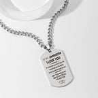 Engraving Tag Necklace Photo Necklace Gifts for Girlfriend Anniversary Unique Design Gifts