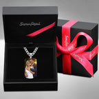 Engraving Tag Necklace Photo Necklace Gifts for Girlfriend Anniversary Unique Design Gifts