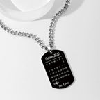 Custom Photo Necklace With Words Photo And Date Perfect Gift For Halloween