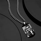 Custom Photo Necklace With Words Photo And Date Perfect Gift For Halloween