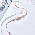 Personalized Photo Projection Bracelet Elegant Wings with Stone Jewelry for Her