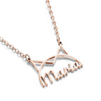 Personalized Pet Name Necklace for Women Pet Lover Memorial Pendant Necklace Cat Animal Pendant Jewelry Gift