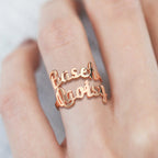 gifts for wife Forever Together - Heartfelt Gift - Two Names Opening Ring 925 Sterling Silver - gifts for wife - Anniversary