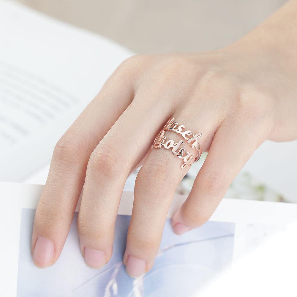 gifts for wife Forever Together - Heartfelt Gift - Two Names Opening Ring 925 Sterling Silver - gifts for wife - Anniversary