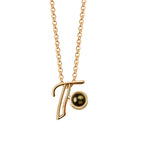 A-Z 26 Letters Custom Projection Necklace 925 Sterling Silver