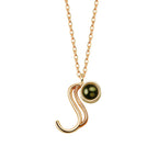 A-Z 26 Letters Custom Projection Necklace 925 Sterling Silver