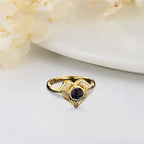 I Love You in 100 Languages Projection Ring Custom Photo Angel Wings Heart Rings