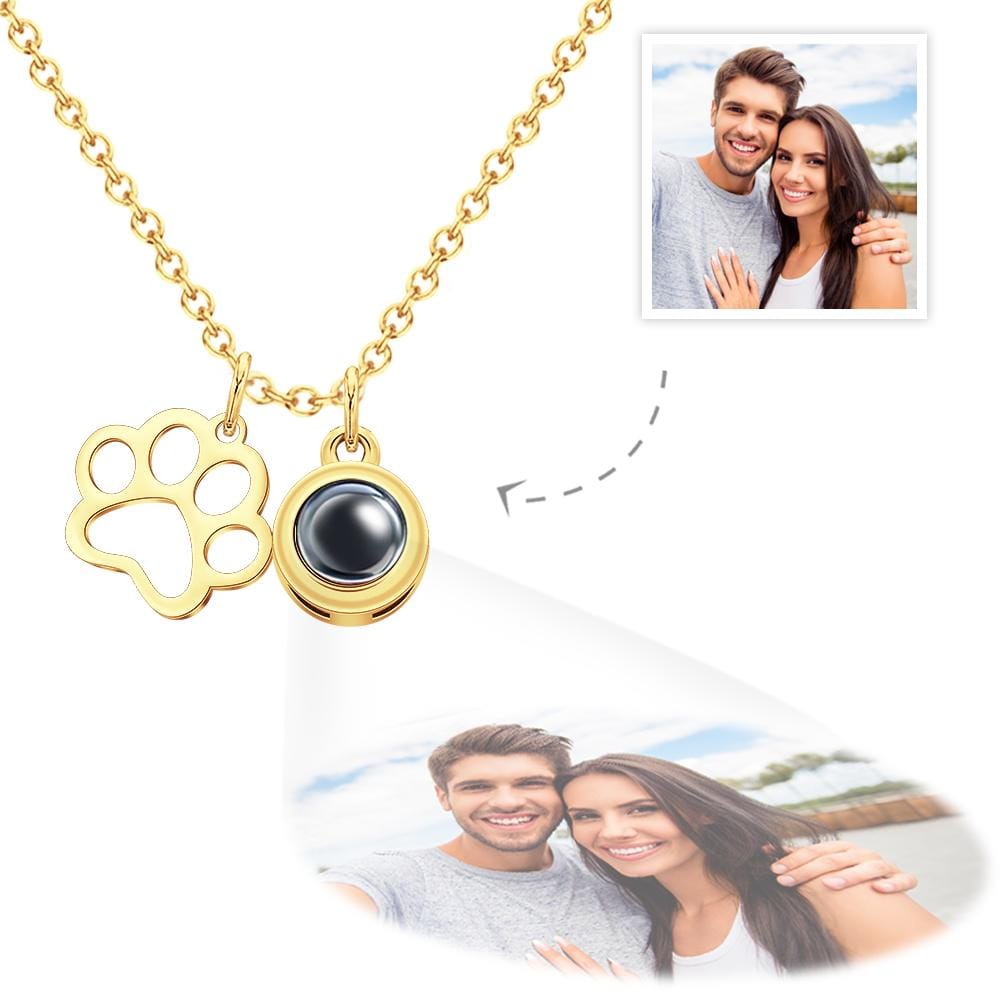 gifts for wife Eternal Love - Custom Decor - Photo Projection Necklace Claw Photo Pendant Necklace Gift for Women - gifts for