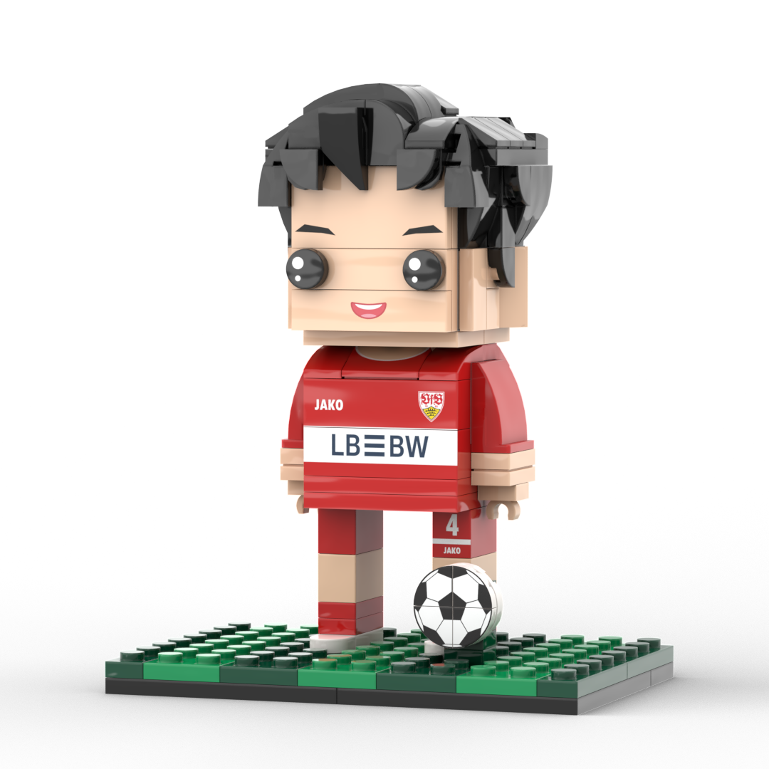 Full Body Customized 1 Person Brick Figures Soccer Theme Gift Birthday Gift Valentines Gift for Soccer Player