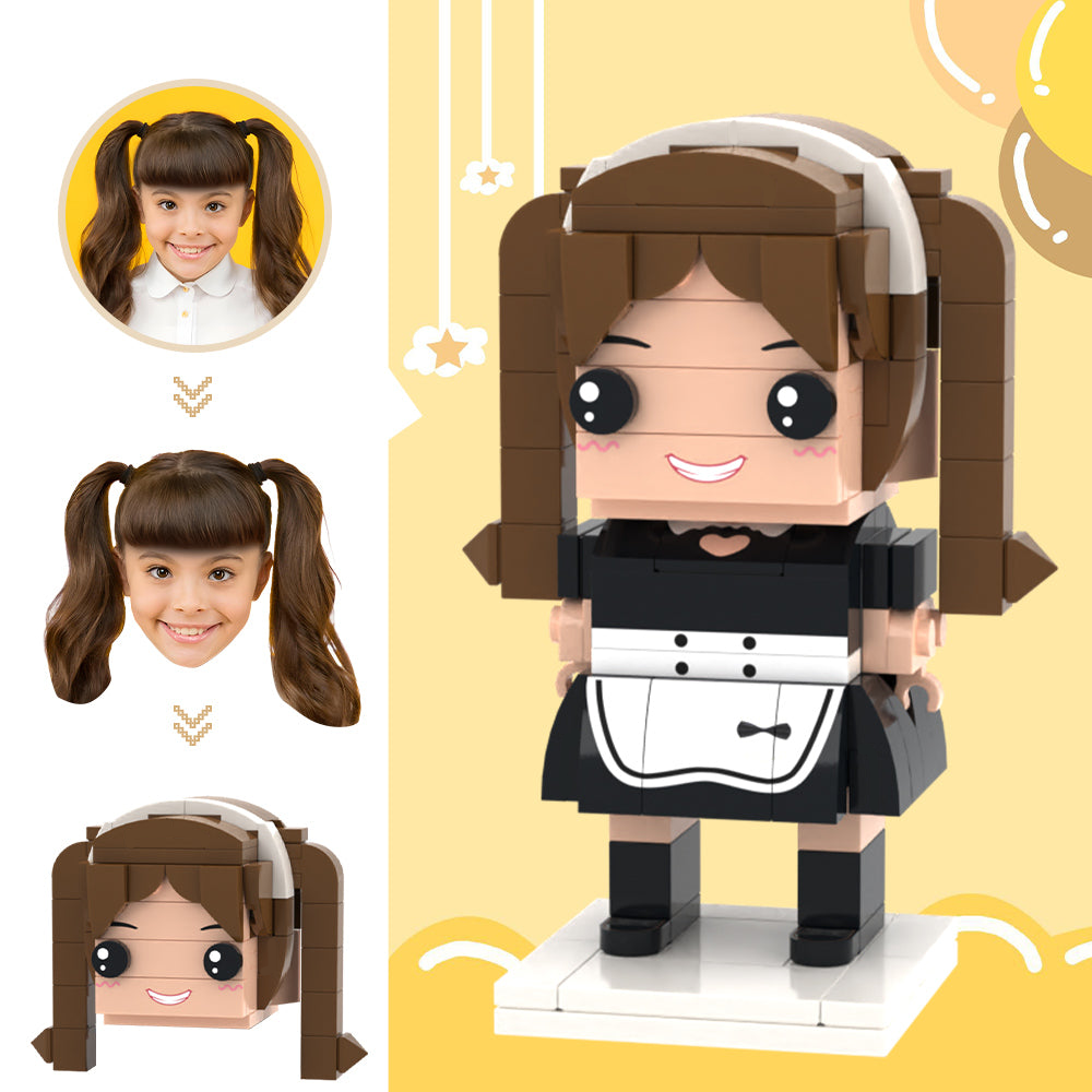 Custom Head Brick Figures Personalized Drudge Brick Figures Small Particle Block Toy