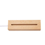 Night Light Wooden Base