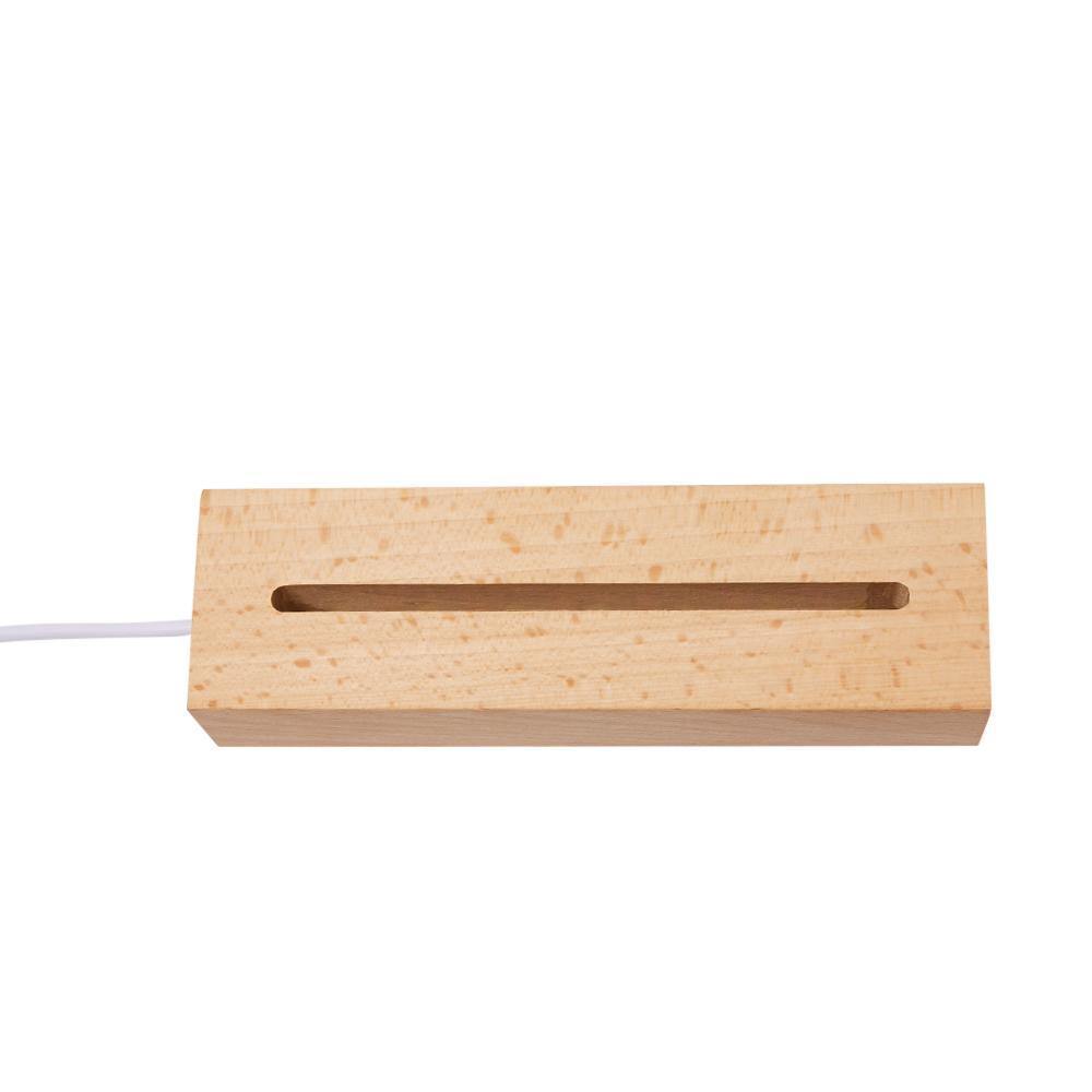 Night Light Wooden Base