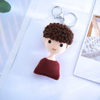 Custom Crochet Doll Keychain Personalized Gifts Handwoven Mini Dolls