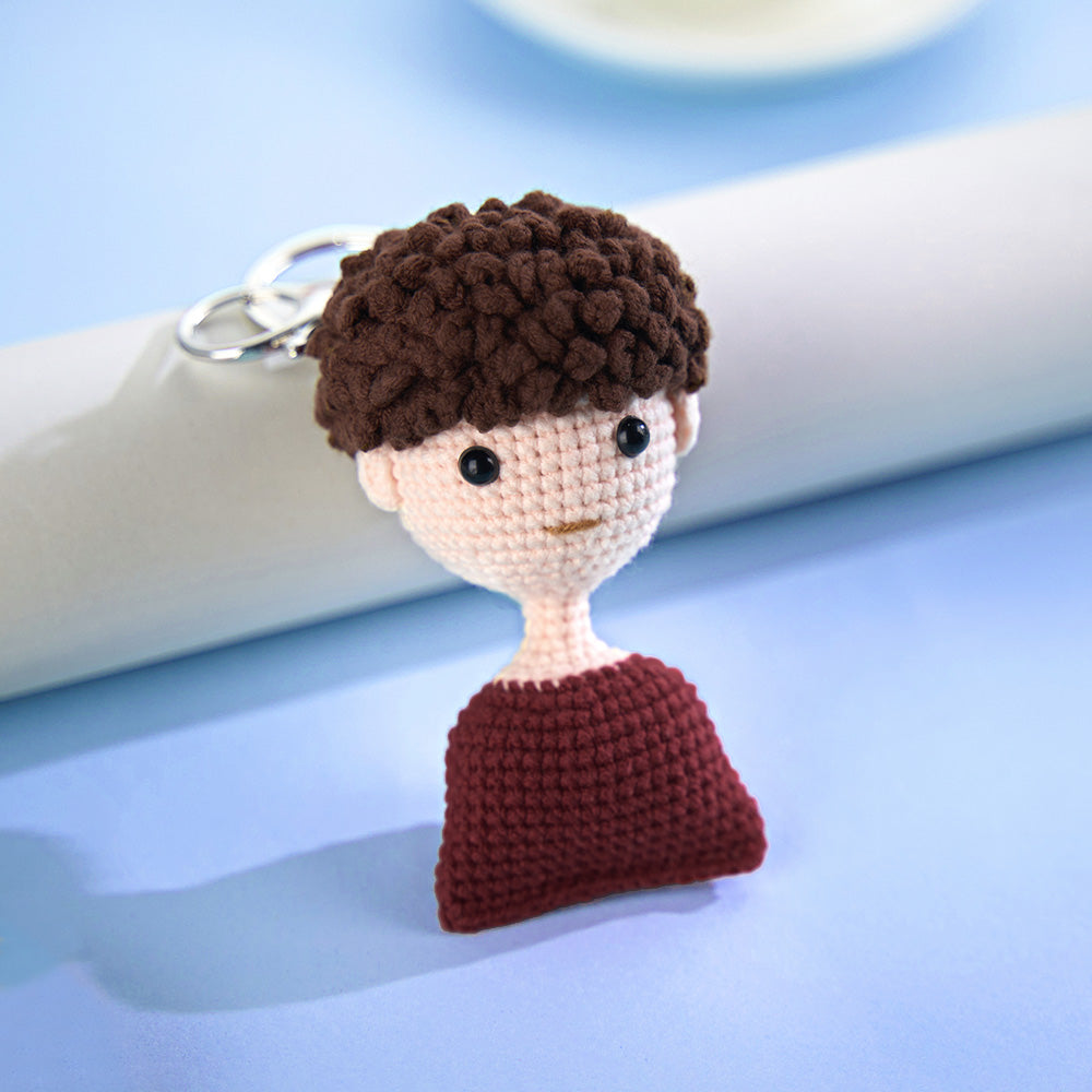 Custom Crochet Doll Keychain Personalized Gifts Handwoven Mini Dolls