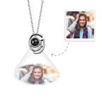 A-Z 26 Letters Custom Projection Necklace 925 Sterling Silver
