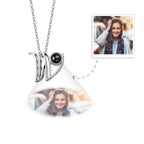 A-Z 26 Letters Custom Projection Necklace 925 Sterling Silver