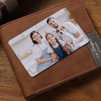 Personalized Wallet Insert Photo Card Stainless Steel Wallet Insert Card