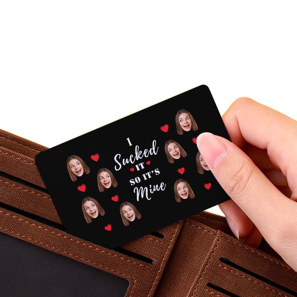 scannable ar 3d card i sucked it vr animation graphic card cheeky keepsake put in wallet custom gift for boyfriend