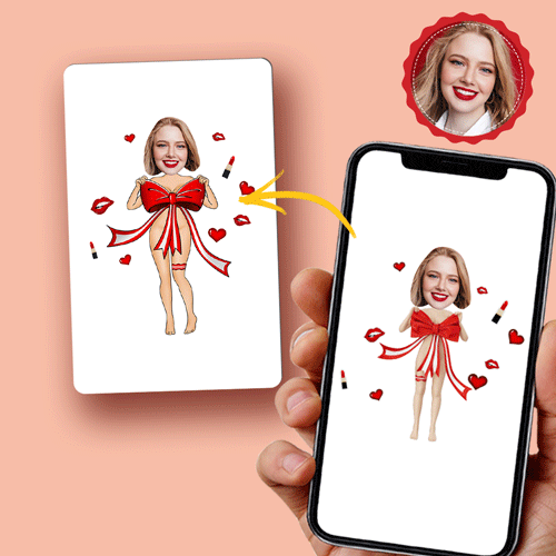 scannable code scannable ar 3d card vr animation gift for boyfriend