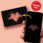 Scannable AR VR Animation 3D Card Virtual Reality Animation AR Graphic Cards Heart Wave