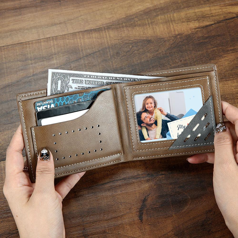 personalized leather wallet for dad with high quality craftsmanship