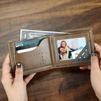 personalized leather wallet for dad with high quality craftsmanship