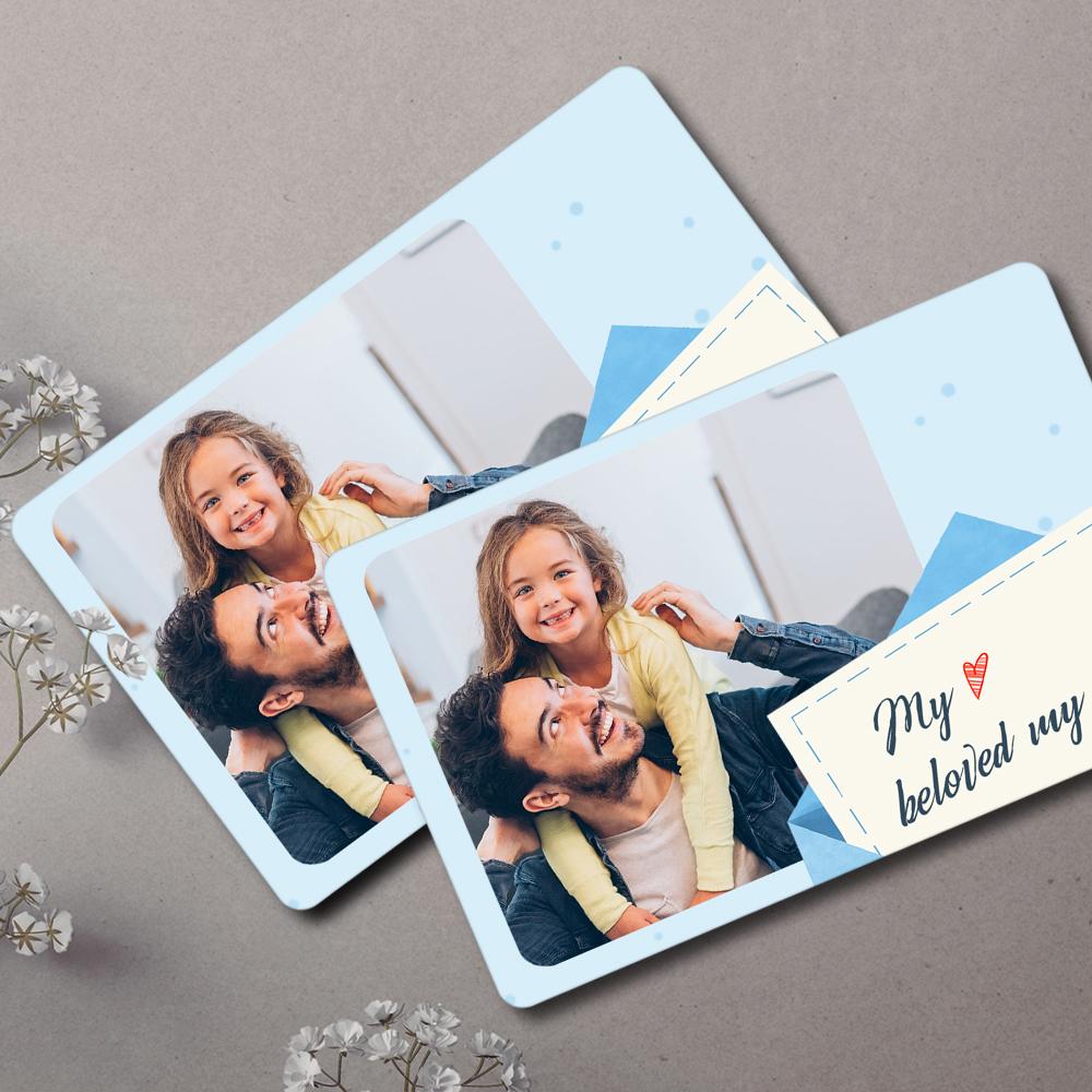 fathers day surprise leather wallet for dad inspired by photo wallet insert card father s gifts card
