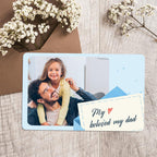 photo wallet insert card father s gifts card design leather wallet for everyday use