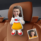 I Love You Comfort   Car Seat Pillow  Custom Gift for Husband  Personalized Photo  Face