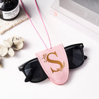 Personalized Leather Magnetic Glasses Clip Lanyard Birthday Gift for Travel Lover