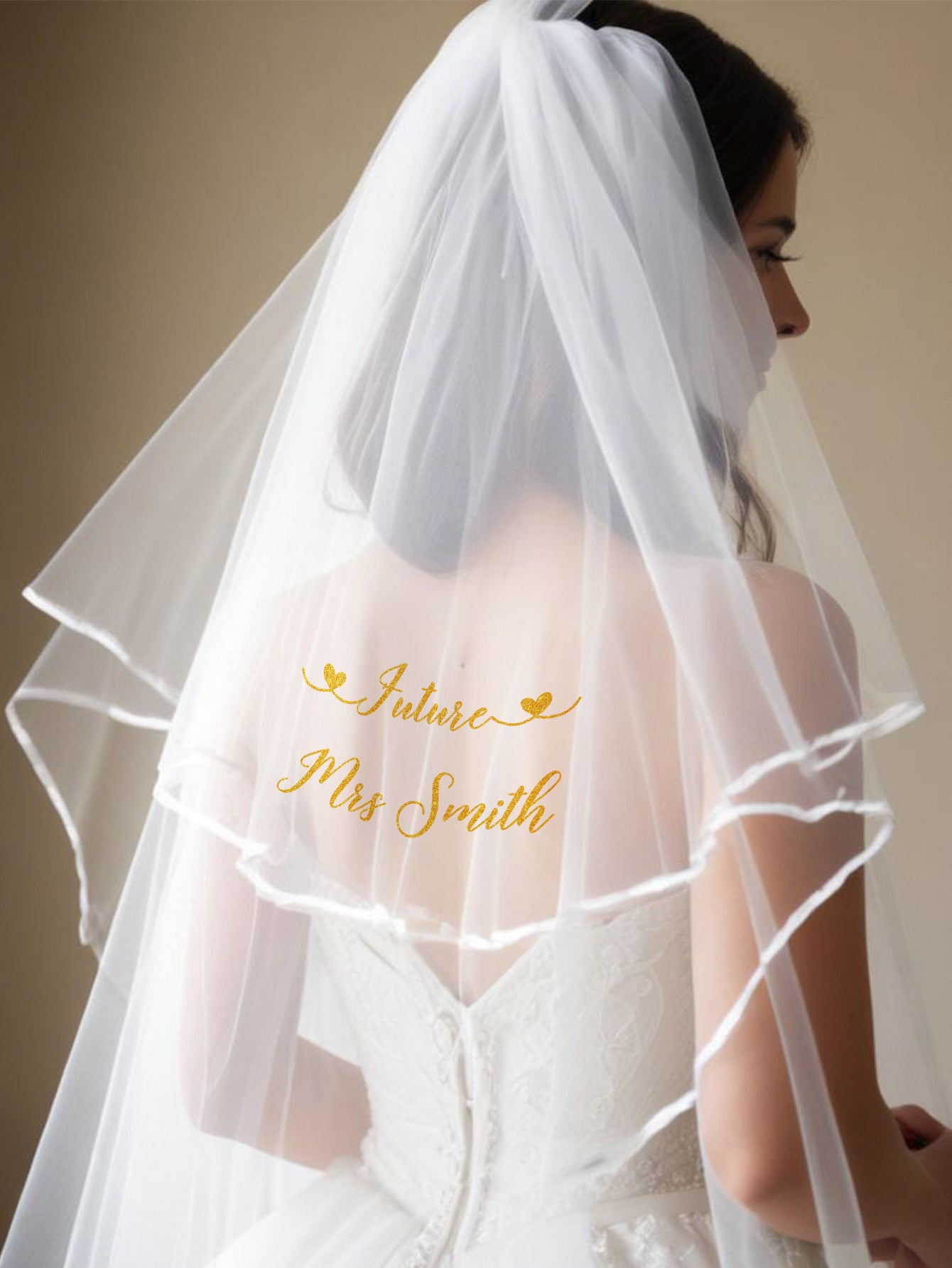Personalized Bride Veil Sash Set Bride to be Veil Hen Party Accessories