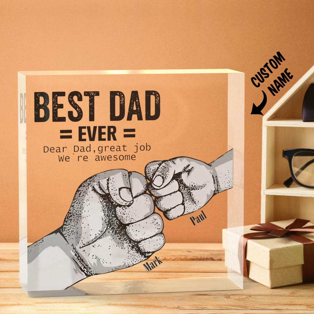 thoughtful ornament for dad with custom detail