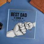 fathers day surprise ornament for dad inspired by engraved father s day crystal ornaments best dad ever commemorate