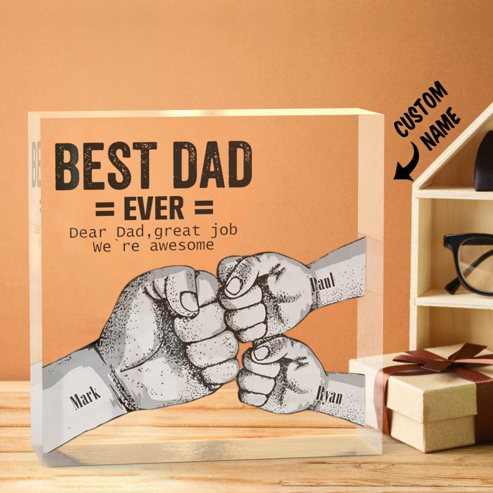 engraved father s day crystal ornaments best dad ever commemorate ornament for dad personalized gift