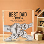 engraved father s day crystal ornaments best dad ever commemorate design ornament for everyday use