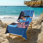 Fight! Trump Shot 2024 Beach Towel – Bold and Memorable Design for Your Summer Adventures
