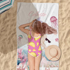 custom name beach towel gift for daughter product photo