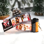 Custom Face Film Roll Keychain Memorial Camera Keychain Christmas Day Gift For Couples