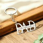 name dad keychain up to 4 names gifts for father keychain for dad personalized gift