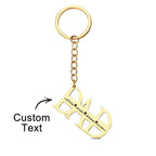 thoughtful keychain for dad with custom detail