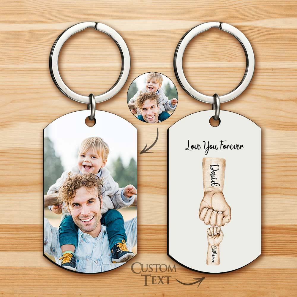 bump keychain best dad ever keychain photo keyring father s day gift keychain for dad personalized gift photo